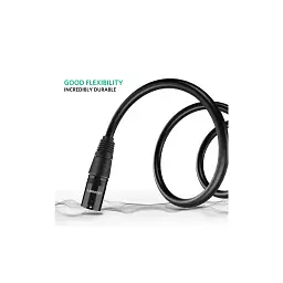 Кабель мультимедійний XLR M to XLR F 2.0m AV130 black Ugreen (20710) - мініатюра 7