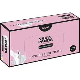 Серветки паперові Сніжна панда Extra Care Lotion з  лосьйоном в асортименті 90 шт. - мініатюра 2