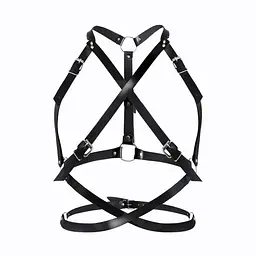 Портупея жіноча Art of Sex - Agnessa LeaTher harness, Чорний XS-M