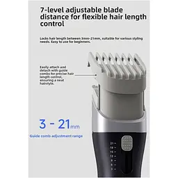 Машинка для стрижки DOCO Electric Hair Clipper Metallic Black (HC002) [174040] - мініатюра 5