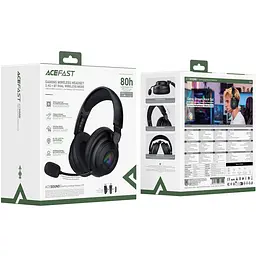 Гарнітура ігрова Acefast H15 Bluetooth+2,4G Black - мініатюра 5