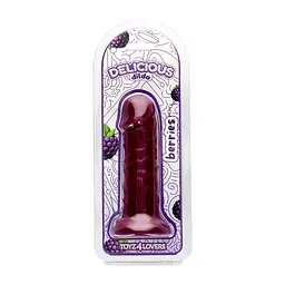 Фалоімітатор з ароматом ожини - Toyz4lovers Delicious Dildo Berries, 15 см