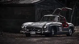 Дерев'яний фігурний пазл Mercedes-Benz 300sl, А1, Картонна коробка 500+ елементів