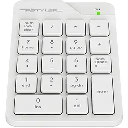 Клавіатура A4Tech Fstyler FGK21C Wireless White (Numpad) (FGK21C (White)) - мініатюра 2