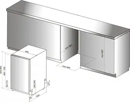 Посудомийна машина Hotpoint Ariston HSIO 3O23 WFE - мініатюра 15