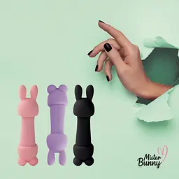 Вібратор Feelztoys Mister Bunny Black (SO4438) [100987] - мініатюра 4