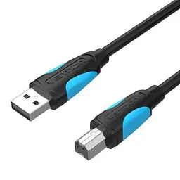 Кабель для принтера Vention USB 2.0 AM/BM 1.0m black (VAS-A16-B100)