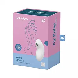 Вібратор Satisfyer Vulva Lover 2 Вакуумний, 12х5.1 см білий - мініатюра 4
