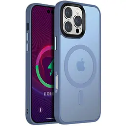 Чохол Ummi Colorful with MagSafe для Apple iPhone 16 Pro Max (6.9) Блакитний / Sierra Blue