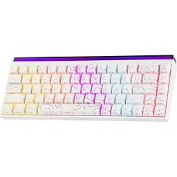 Клавіатура Ajazz NK68 Red Switch UA White Contours (NK68-R-S-W) [156872] - мініатюра 3