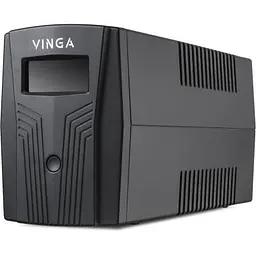Пристрій безперебійного живлення Vinga LCD 600VA plastic case (VPC-600P) - мініатюра 4