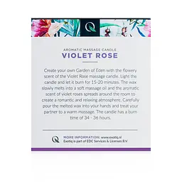 Масажна свічка Exotiq Massage Candle Violet Rose 200 г - мініатюра 5