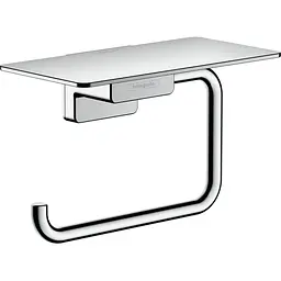 Тримач паперу з полицею Hansgrohe AddStoris Chrome 41772000 Хром