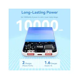 Батарея універсальна Vention 10000 mAh 22.5W Black LED Display Type (FHKB0) - мініатюра 7