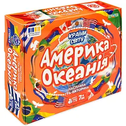 Настільна гра Strateg Країни світу Америка та Океанія (31104)