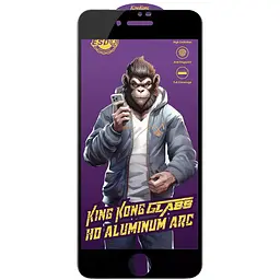 Захисне скло 5D Anti-static Purple (тех.пак) для Apple iPhone 7 / 8 / SE (2020) (4.7) Чорний