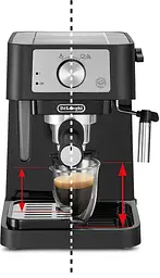 Кавоварка ріжкова DELONGHI Stilosa EC260.BK Чорний UA - мініатюра 3