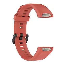 Силіконовий ремінець Primo для фітнес браслета Huawei Band 4 (ADS-B29) Light Red - мініатюра 2