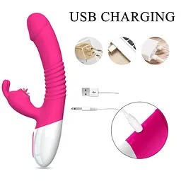 Hi-tech вібратор Silicone Vibrator USB 7 Powerful Licking Boss Series 63-00065 102105 - мініатюра 5
