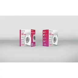 Тепловентилятор ECG TV 3030 Heat R White - мініатюра 9