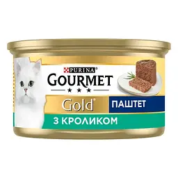 Вологий корм для котів Gourmet Gold паштет з кроликом 85 г 12592114 - мініатюра 2