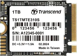 Накопичувач SSD Transcend m.2 NVMe 1TB TS1TMTE310S 2230 PCIe Gen4x4 (FFMSTR02179)