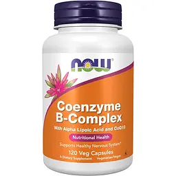 Коензимний B-комплекс з альфа-ліпоєвою кислотою та CoQ10 Now Foods 120 капсул