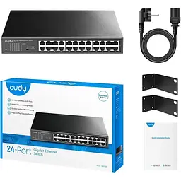 Комутатор Cudy GS1024, 24 портовий Gigabit Metal Switch (GS1024)