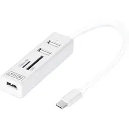 Кардрідер алюмінієвий Dugutus USB Type-C — 3xUSB-A/SD/MicroSD - мініатюра 2