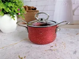 Каструля O.M.S. Collection 3112S-12 см 0.7 л Red - мініатюра 2