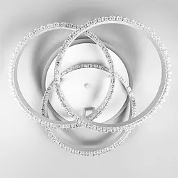 LED світильник білий на 3 кільця з хромованою смужкою d30 см Line.F A 55063/3С RGB WH+CR - мініатюра 11