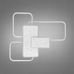 LED люстра модерн 2449WH dimmer - мініатюра 3