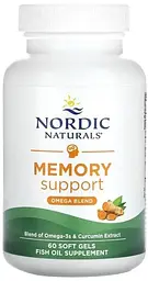 Омега з куркуміном для пам'яті Nordic Naturals Memory Support Omega Blend 500 мг 60 капс