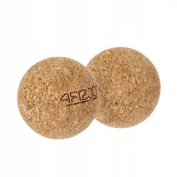 Масажний м'яч подвійний 4FIZJO Lacrosse DuoBall Cork 6.5 x 13.5 см 4FJ0568 (P-5907739319586)