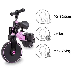 Біговел велосипед Kidwell 3 в 1 Pico Pink - мініатюра 3