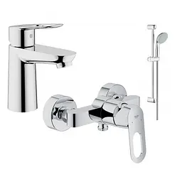 Набір змішувачів для душа Grohe BauLoop 123220S, Хром