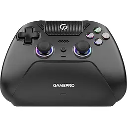 Бездротовий геймпад GamePro GPS20BDOC з док-станцією для ПК, PS3-PS5, Switch, Android та iOS чорний