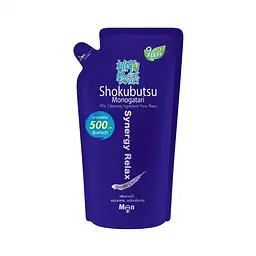 Крем-гель Shokubutsu Monogatari для душу Synergy Relax для чоловіків 500 мл запаска