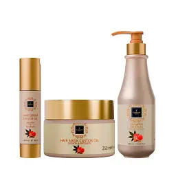 SPA-набір косметики Famirel Castor Oil — активний ріст і відновлення волосся (085779, 085762, 085748)