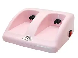 Воскоплав двокасетний Global Fashion Depilatory Heater 2в1 з підставкою для депіляції волосся Персиковий 40 Вт - мініатюра 3