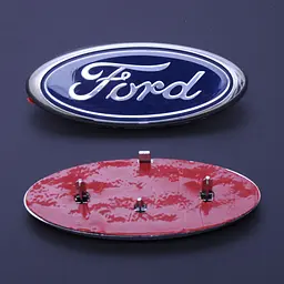 Емблема для Ford 148 x 60 мм Focus у зборі скотч 3M / напрямні 148 x 60 мм / Польща