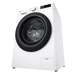 Пральна машина LG фронтальна, 11кг, 1400, A, 57см, дисплей, пара, інвертор, білий - мініатюра 4