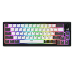 Клавіатура Hator Skyfall 65 Pro Aurum Vanila Silent RGB Wireless/Bluetooth/USB UA Grey/Black (HTK4160UA)