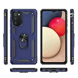Панель BeCover Military для Samsung Galaxy A02s SM-A025/ A03s SM-A037 / M02s SM-M025 Blue (706013) - мініатюра 2