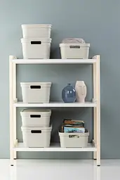Кошик Idea Home Pyramid з кришкою 5 л 24x18x16.5 см бежевий (00639 Bej) - мініатюра 3