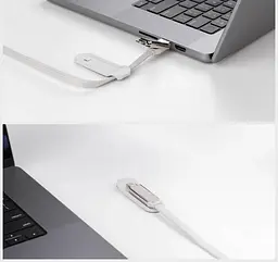 Кабель Rolling Square 6in1, inCharge XL 3 м, білий (XLL02R) - мініатюра 9