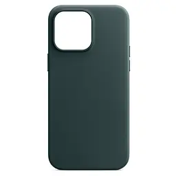 Кожаный чехол-панель для Apple iPhone 13 Pro, FAKE Leather Case, зеленый, искусственная кожа, премиум, противоударный, защита всего корпуса, с мягкой подкладкой, поддержка MagSafe и беспроводной зарядки, ArmorStandart (ARM61372)