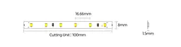 LED стрічка OLEDIM PS-2835-60-IP20-4.4W-4000К-24V - мініатюра 2