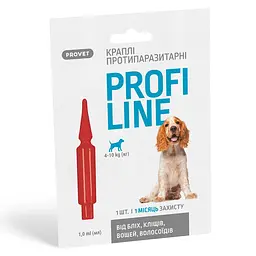 Каплі ProVET Profiline для собак 4-10 кг 1 піпетка 1.0 мл інсектоакарицид - мініатюра 6
