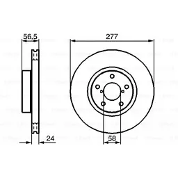 Гальмівний диск Bosch 0 986 479 147 - мініатюра 5
